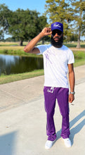 Load image into Gallery viewer, Fly Man Stacked Trackpant ( Purple )