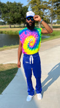 Load image into Gallery viewer, Fly Man Stacked Trackpants ( Royal )