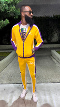 Load image into Gallery viewer, FYMV University Tracksuit ( Gold / Purple )