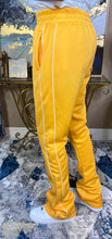Load image into Gallery viewer, Fly Man Stacked Trackpants ( Yellow )