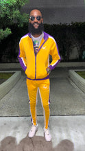 Load image into Gallery viewer, FYMV University Tracksuit ( Gold / Purple )