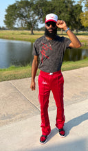 Load image into Gallery viewer, Fly Man Stacked Trackpants ( Red )