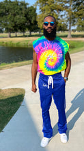 Load image into Gallery viewer, Fly Man Stacked Trackpants ( Royal )