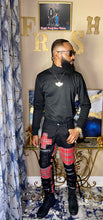 Load image into Gallery viewer, Funky Style Plaid Buckle Jeans