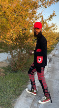 Load image into Gallery viewer, Funky Style Plaid Buckle Jeans