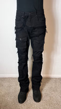 Load image into Gallery viewer, Lit Black Pocket Stacked Jeans
