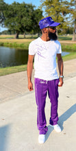 Load image into Gallery viewer, Fly Man Stacked Trackpant ( Purple )
