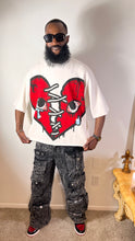 Load image into Gallery viewer, Crying Hearts Cropped Shirt
