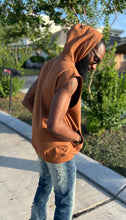Load image into Gallery viewer, A Vibe Custom Sleeveless Hoodie ( Brown )
