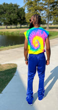 Load image into Gallery viewer, Fly Man Stacked Trackpants ( Royal )
