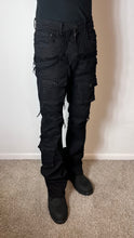 Load image into Gallery viewer, Lit Black Pocket Stacked Jeans
