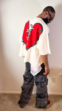 Load image into Gallery viewer, Crying Hearts Cropped Shirt
