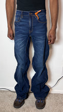 Load image into Gallery viewer, Wavy Denim Stacked Jeans
