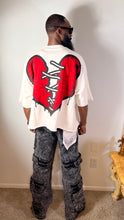Load image into Gallery viewer, Crying Hearts Cropped Shirt
