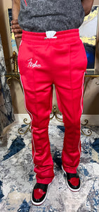 Fly Man Stacked Trackpants ( Red )