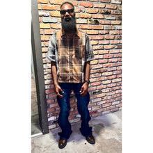 Load image into Gallery viewer, Wavy Denim Stacked Jeans
