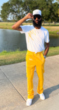 Load image into Gallery viewer, Fly Man Stacked Trackpants ( Yellow )
