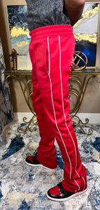 Fly Man Stacked Trackpants ( Red )