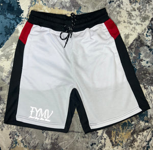 Color Block Shorts White