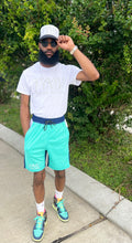 Load image into Gallery viewer, Color Block Shorts Mint

