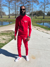 Load image into Gallery viewer, Fire Red Puff Signature Tracksuit
