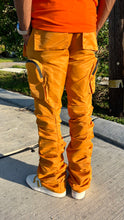 Load image into Gallery viewer, Too Wavy Stacked  Pants ( Mustard )
