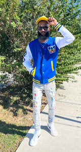 The Winning Team Varsity Cardigan (Royal)