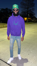 Load image into Gallery viewer, Lundi Gras Puff Fresh Hoodies (Purple)
