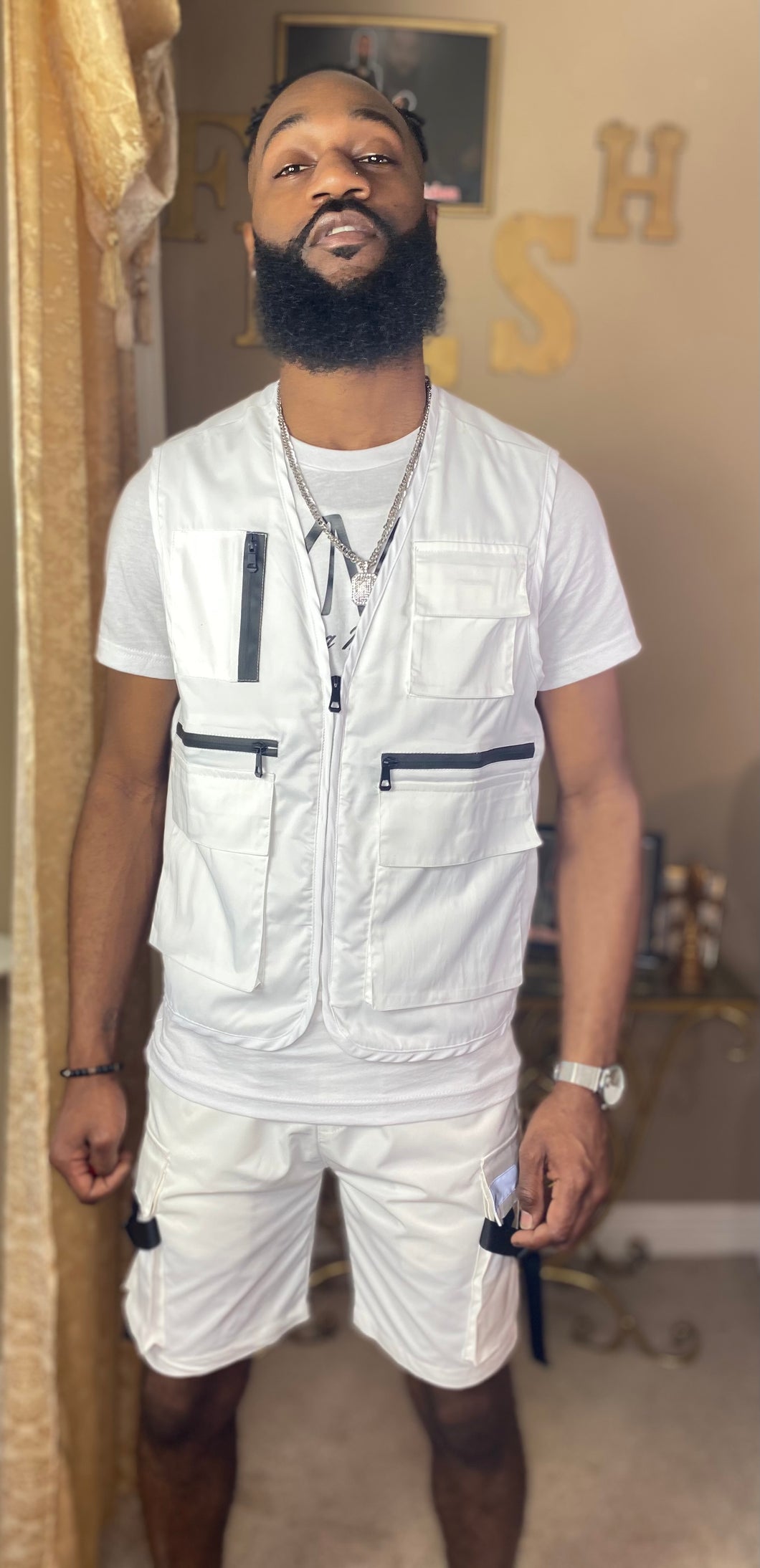 Fresh White Utility Vest (L/XXL)