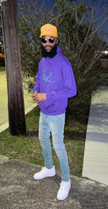 Lundi Gras Puff Fresh Hoodies (Purple)