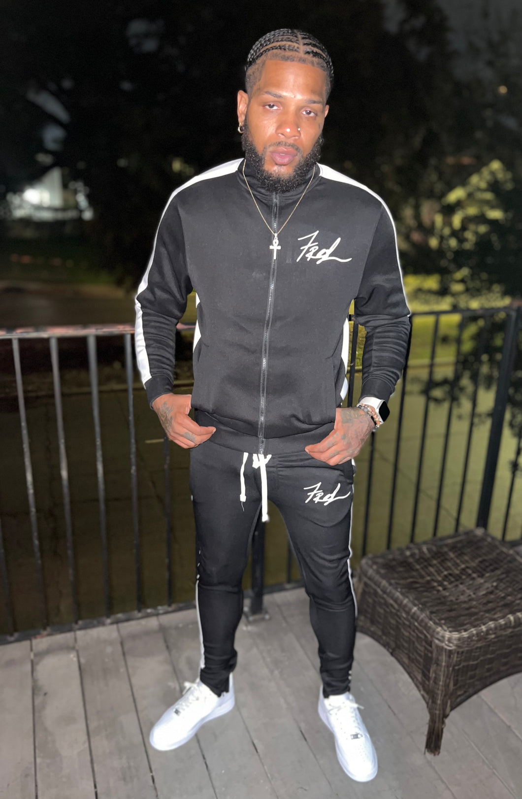 Black Out Puff Signature Tracksuit