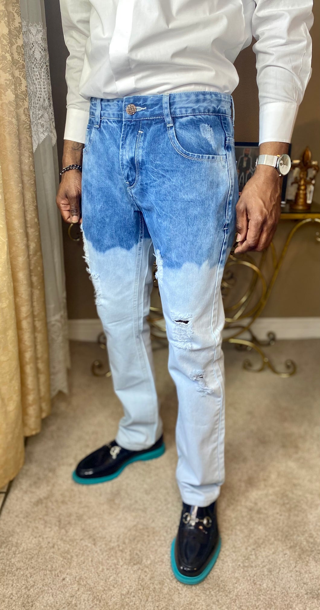 Two Toned Denim Jeans (34/36)